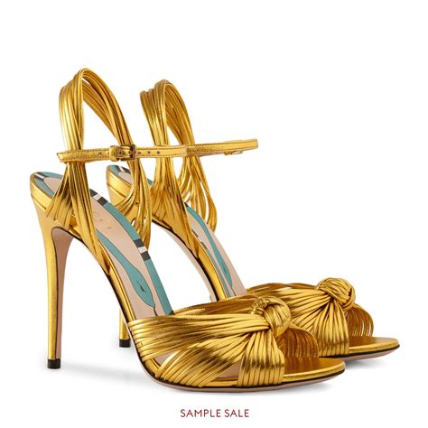 gucci gold chain sandals|Gucci sandals women gold.